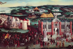 Campo do Pano de Ouro, 7 de junho de 1520 (detalhe central)